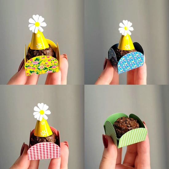 Forminhas para Doces Festa Junina/ Kit com 16