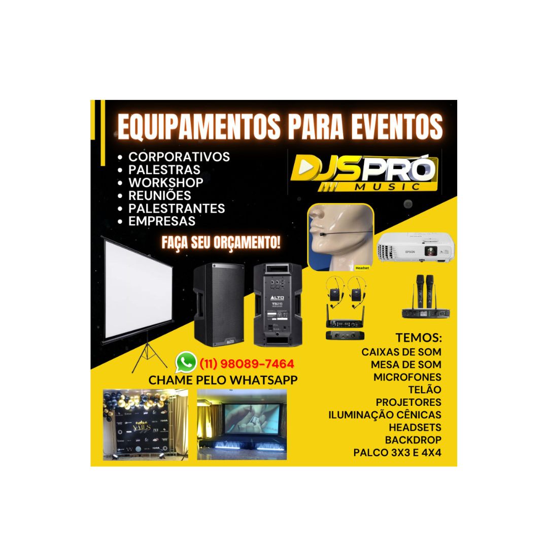 Equipamentos para Palestrantes , Reunião, Corporativos, Workshop, Empresas