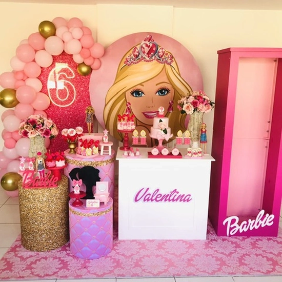 Decoração Completa Barbie (Caixa cobrada a parte)