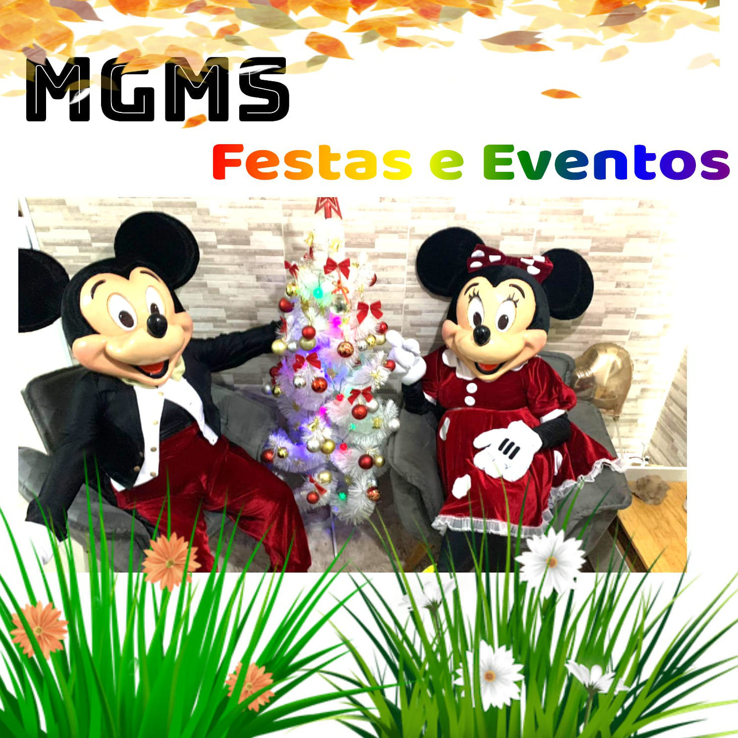 Personagens vivos Disney Mickey e Minnie