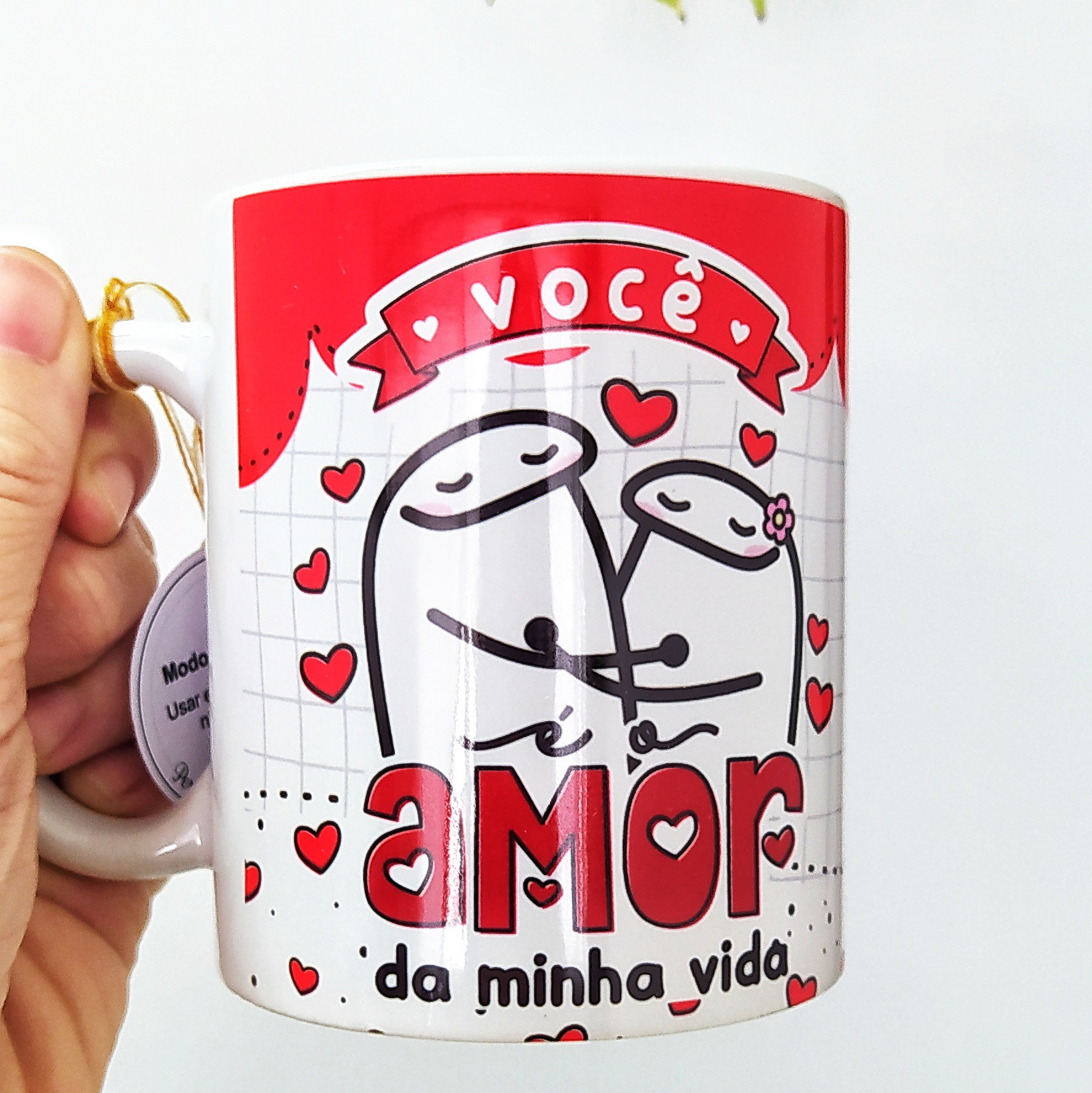 Caneca branca personalizada | Acompanha caixinha