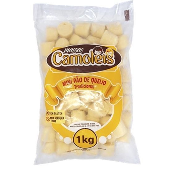 Pão de Queijo Coquetel Tradicional  pcte 1kg congelado