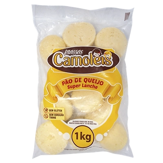 Pão de Queijo Super Lanche Tradicional  pcte 1kg congelado