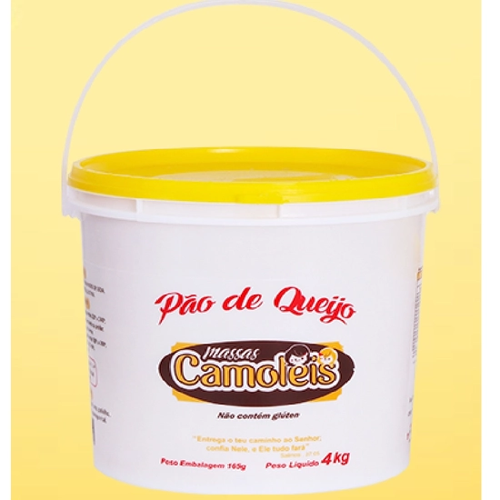 Massa Fresca de Pão de Queijo, pote 4kg resfriado (Pote ecônomico)