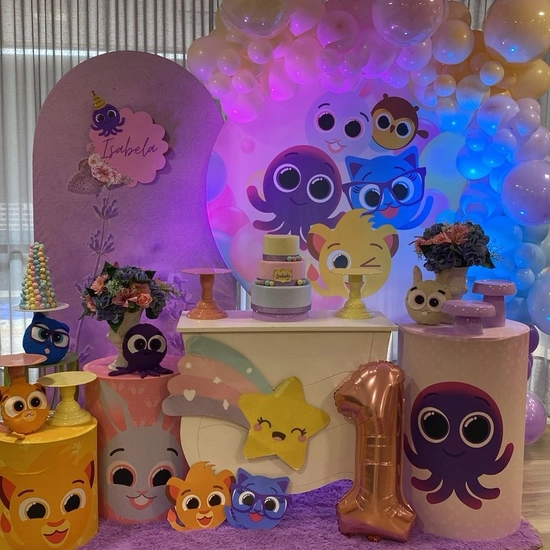 Decoração Bolofofos para Menina