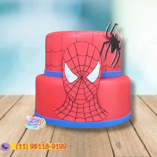 Bolo Fake Homem Aranha